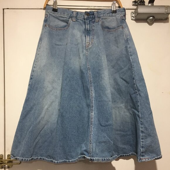 BROCANTE FLARE DENIM SKIRTS SIZE 2 - Picture 2 of 7